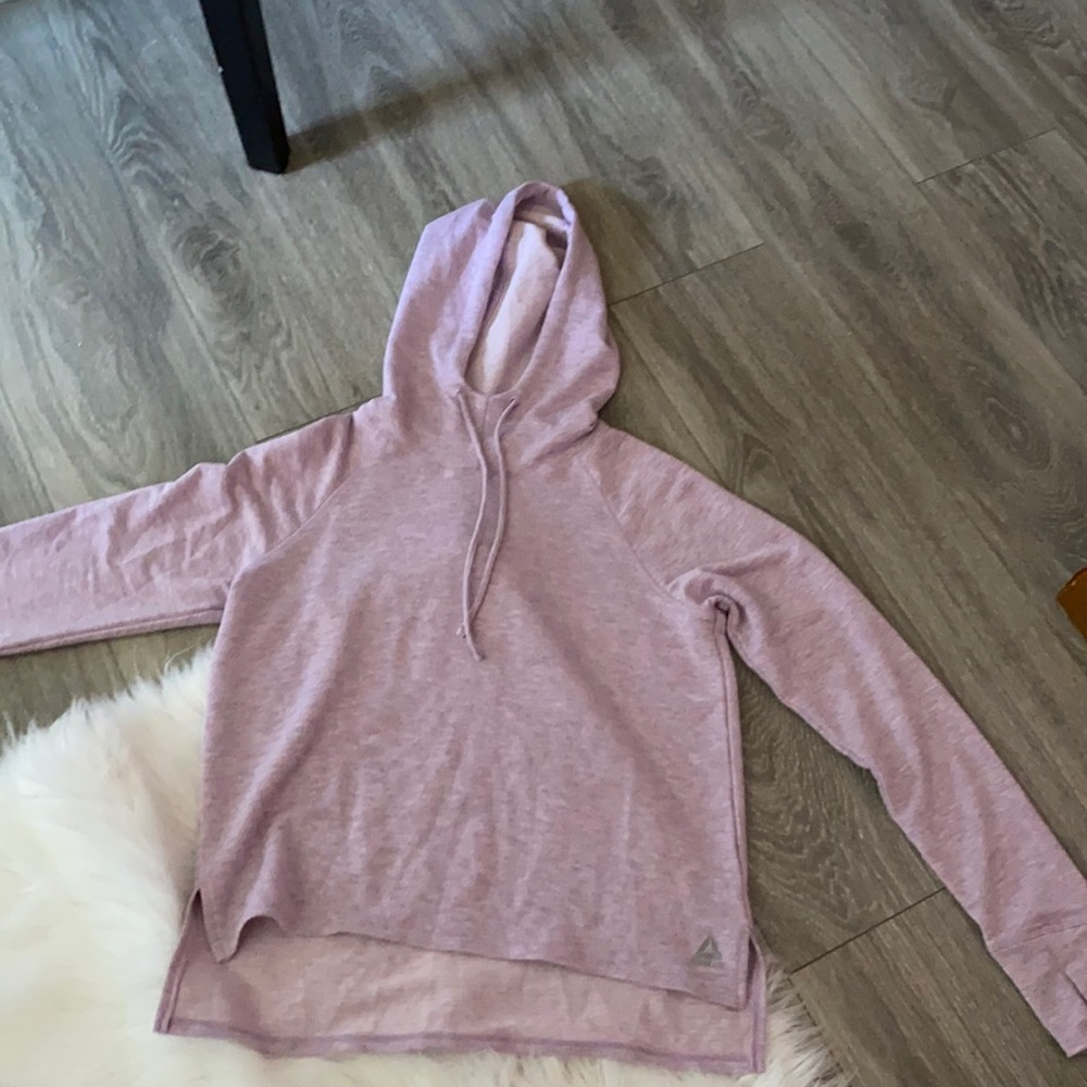 Purple Reebok shirt